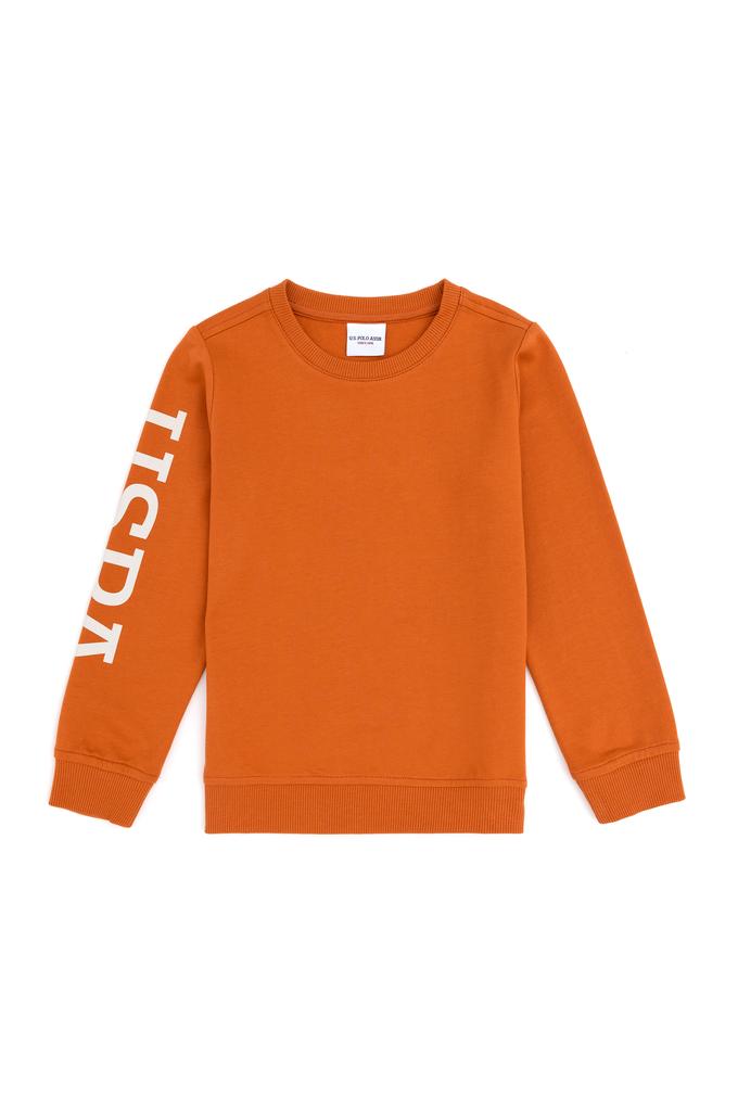 Erkek Çocuk Tarçın Bisiklet Yaka Sweatshirt