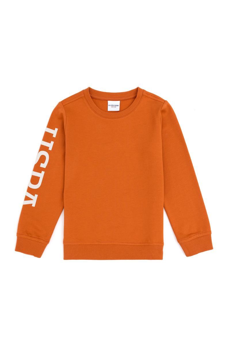 Erkek Çocuk Tarçın Bisiklet Yaka Sweatshirt