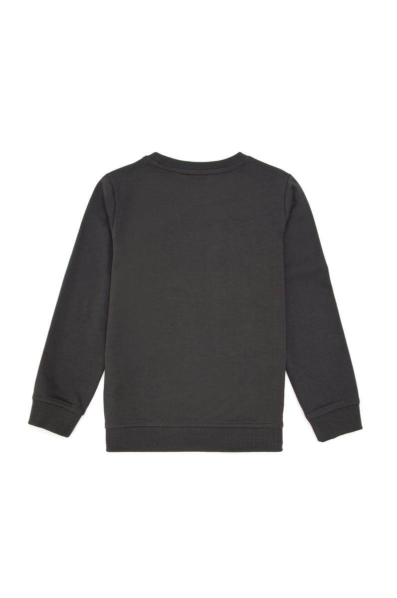 Erkek Çocuk Antrasit Bisiklet Yaka Sweatshirt