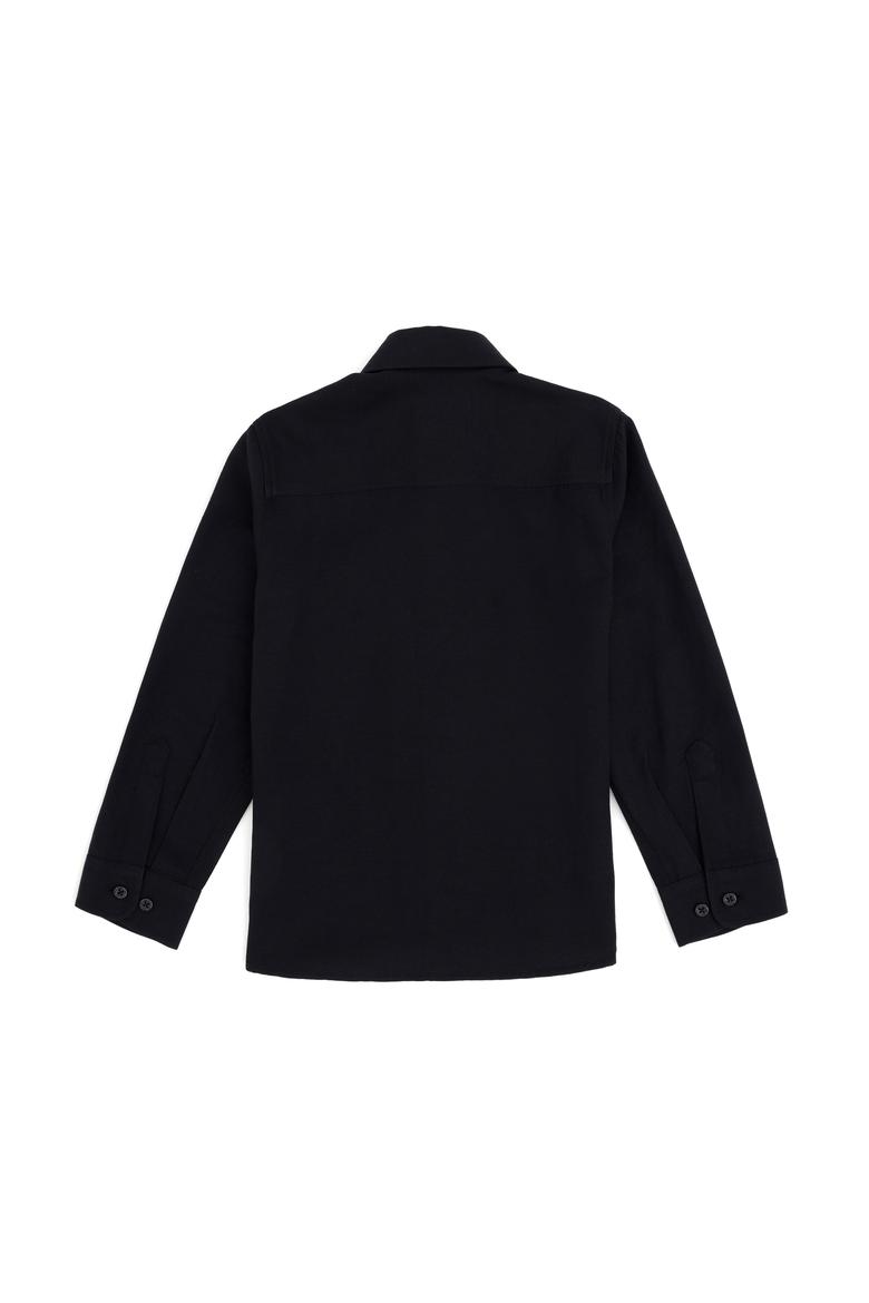 Erkek Çocuk Siyah Uzun Kollu Basic Gömlek - 50297377051