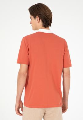 Erkek Regular Fit Polo Yaka Pudra Tişört - 50288490029