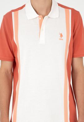Erkek Regular Fit Polo Yaka Pudra Tişört - 50288490029