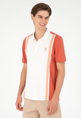 Erkek Regular Fit Polo Yaka Pudra Tişört - 50288490029