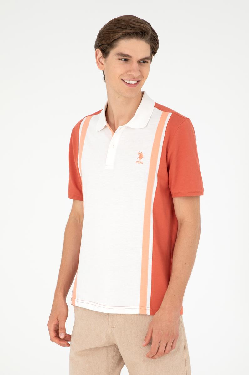 Erkek Regular Fit Polo Yaka Pudra Tişört