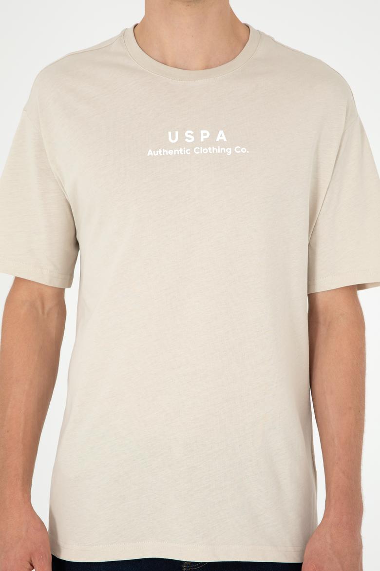 Erkek Comfort Fit Bisiklet Yaka Taş Tişört - 50294322031