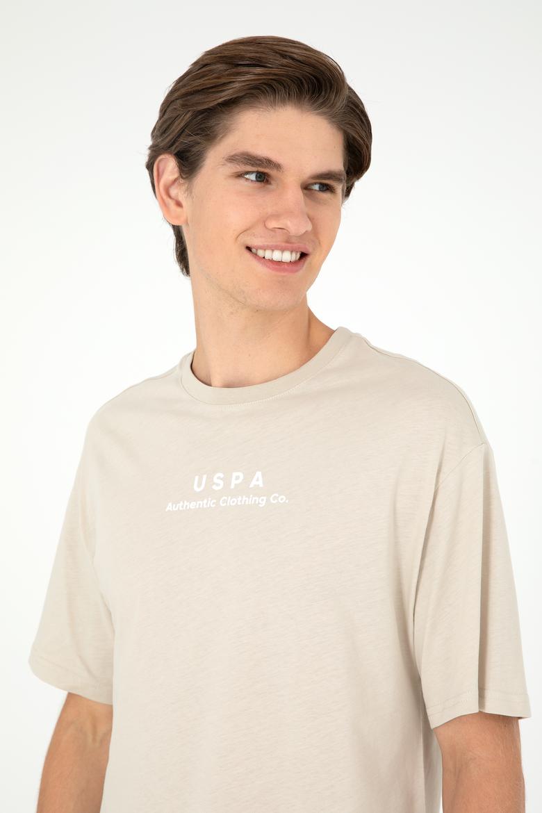 Erkek Comfort Fit Bisiklet Yaka Taş Tişört - 50294322031