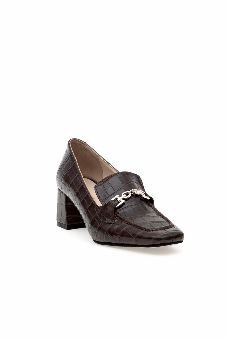 Kadın Kahverengi Topuklu Ayakkabı - 50295275017