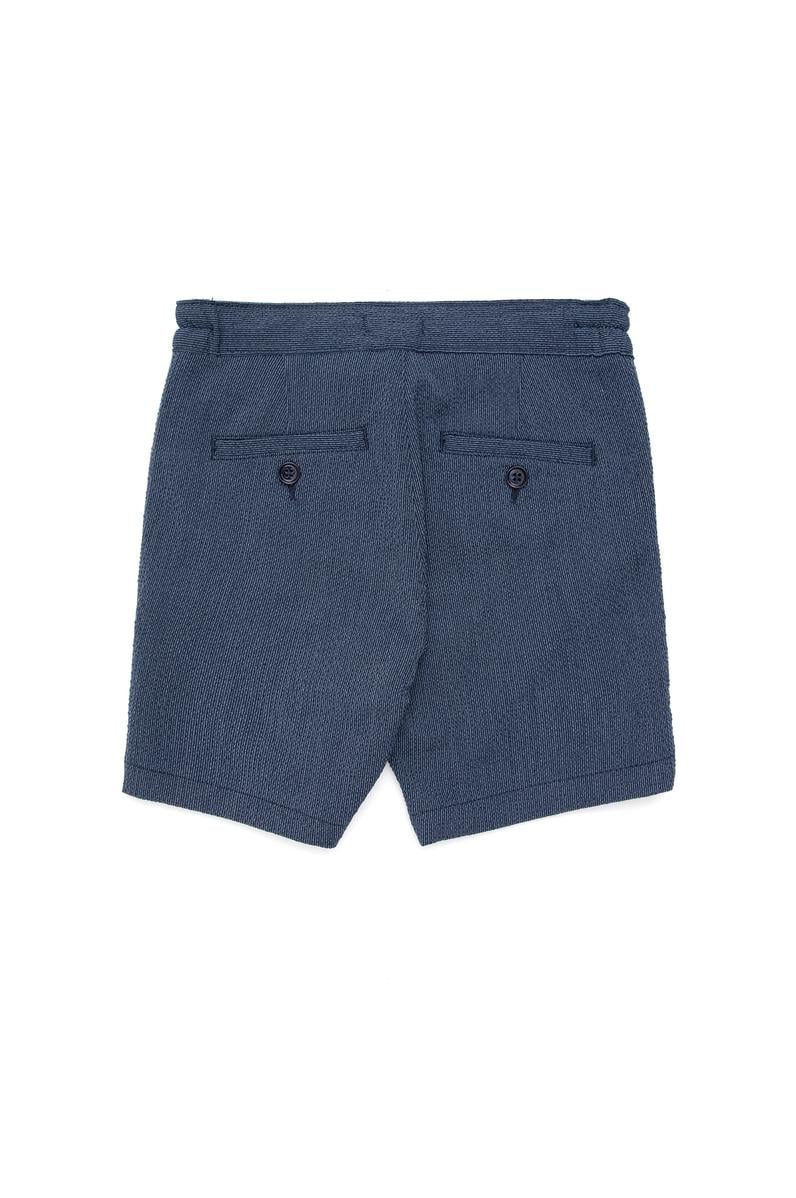 Erkek Çocuk Lacivert Dokuma Şort