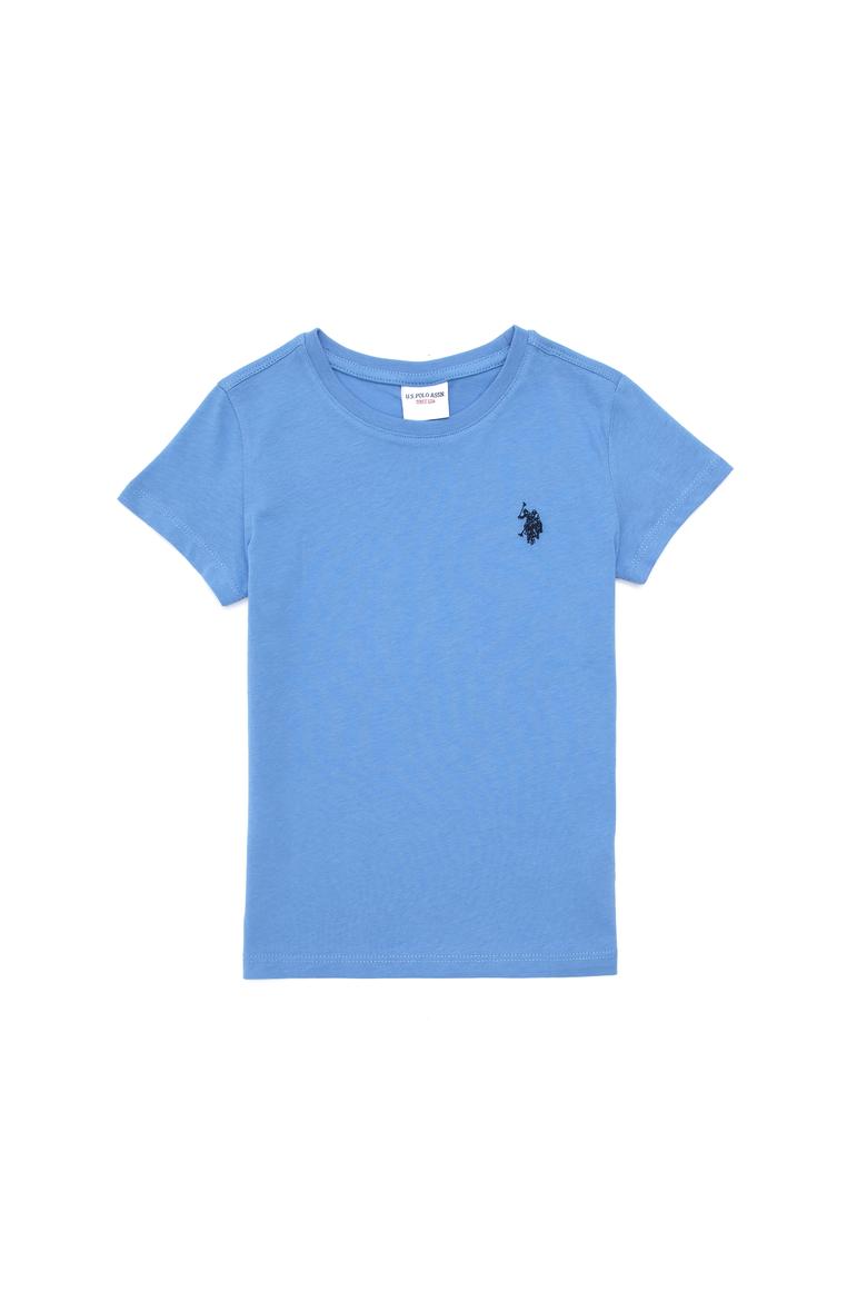 Erkek Çocuk Koyu Mavi Basic Bisiklet Yaka Tişört