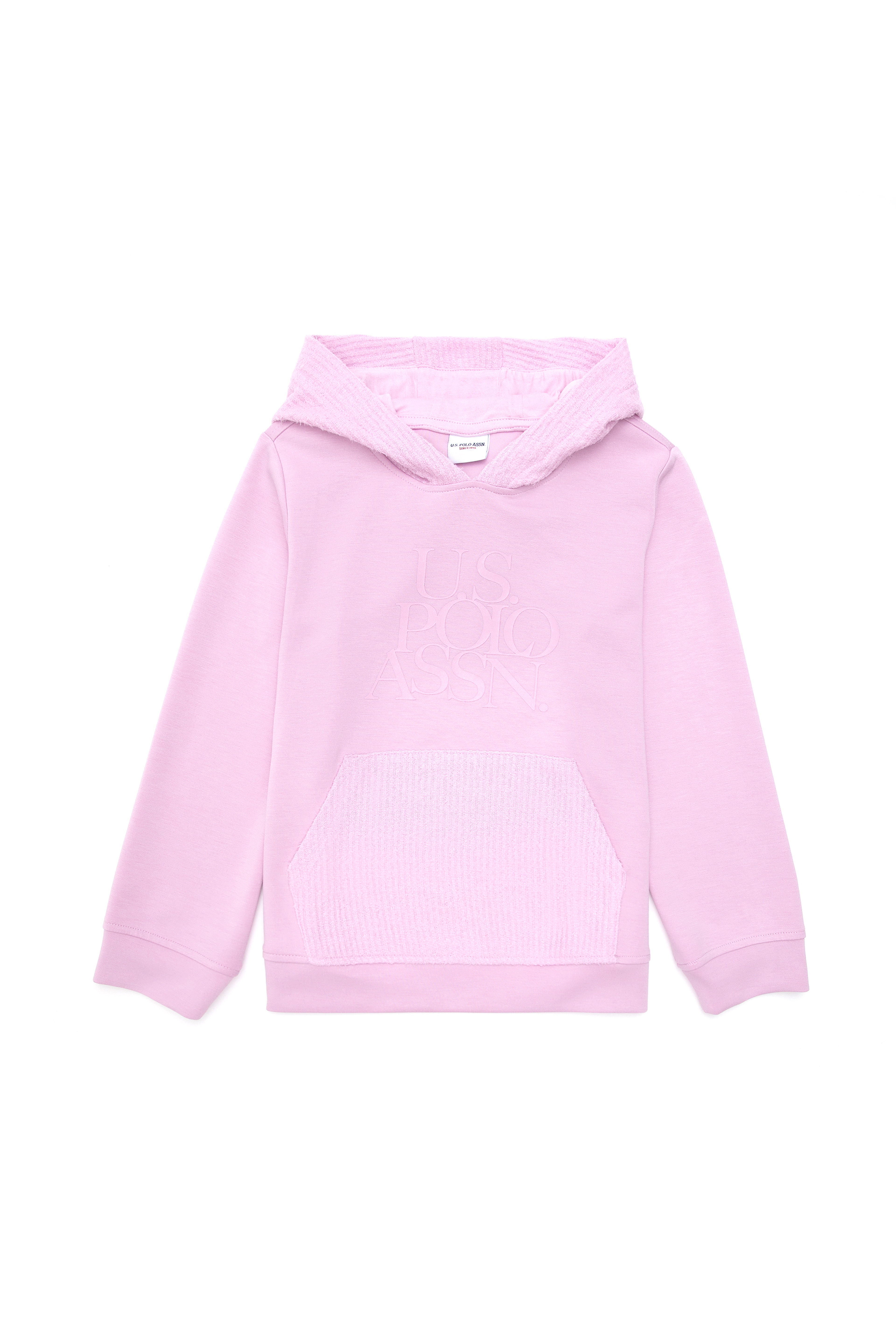 Kız Çocuk Pembe Kapüşonlu Sweatshirt