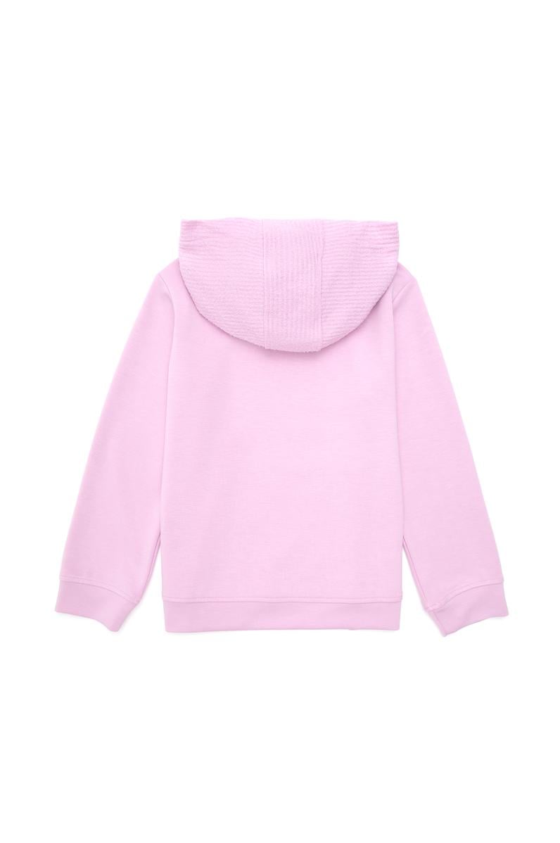 Kız Çocuk Pembe Kapüşonlu Sweatshirt
