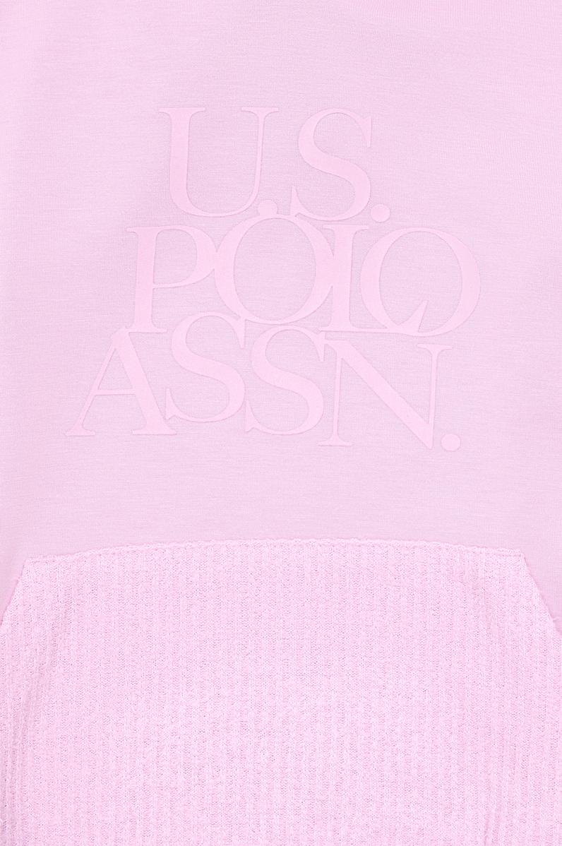 Kız Çocuk Pembe Kapüşonlu Sweatshirt