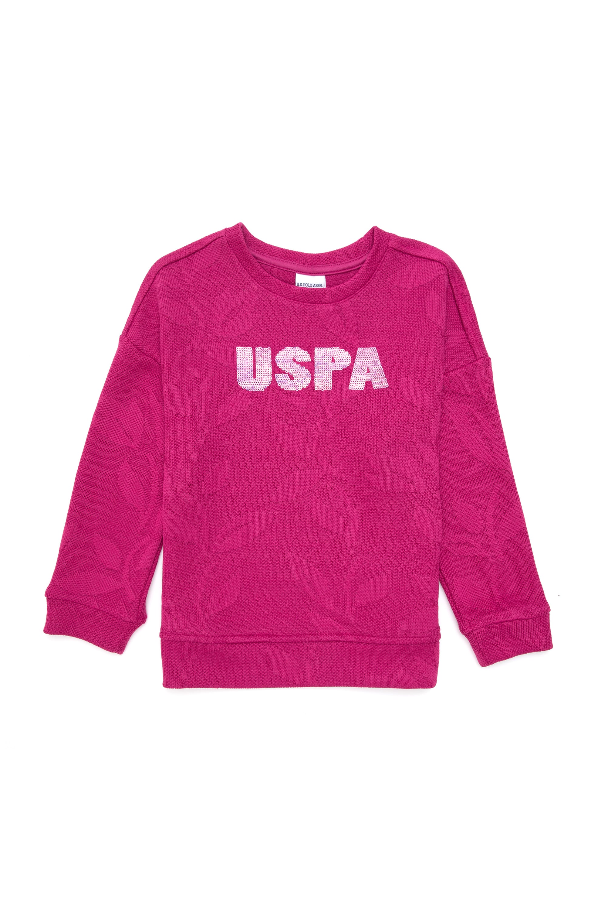 Kız Çocuk Fuşya Sweatshirt - Image 1