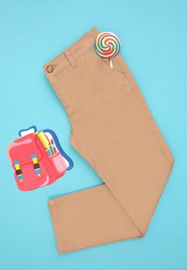 Erkek Çocuk Camel Kanvas Pantolon - 50293620030