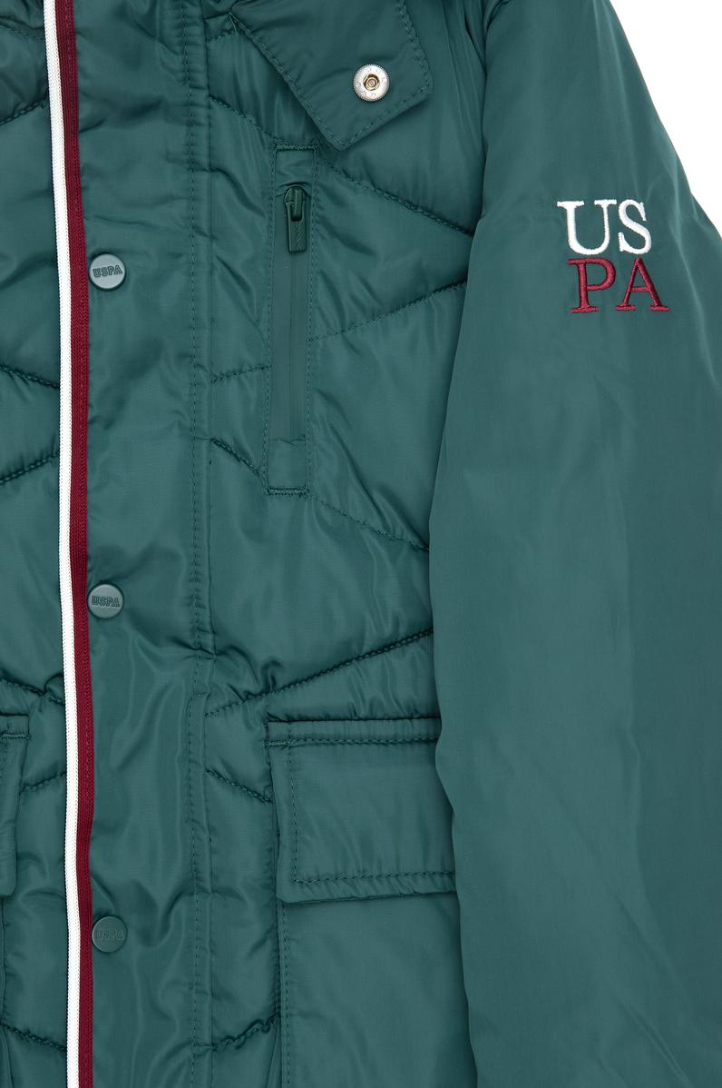 Erkek Çocuk Koyu Yeşil Kaban