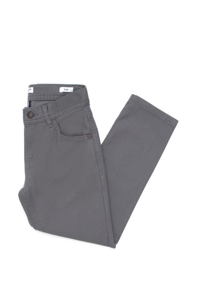 Erkek Çocuk Gri Kanvas Pantolon