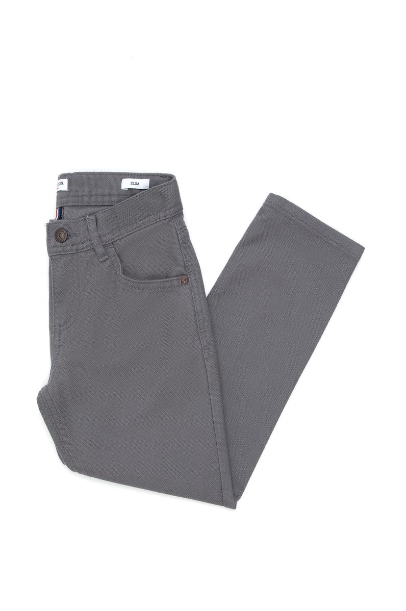 Erkek Çocuk Gri Kanvas Pantolon