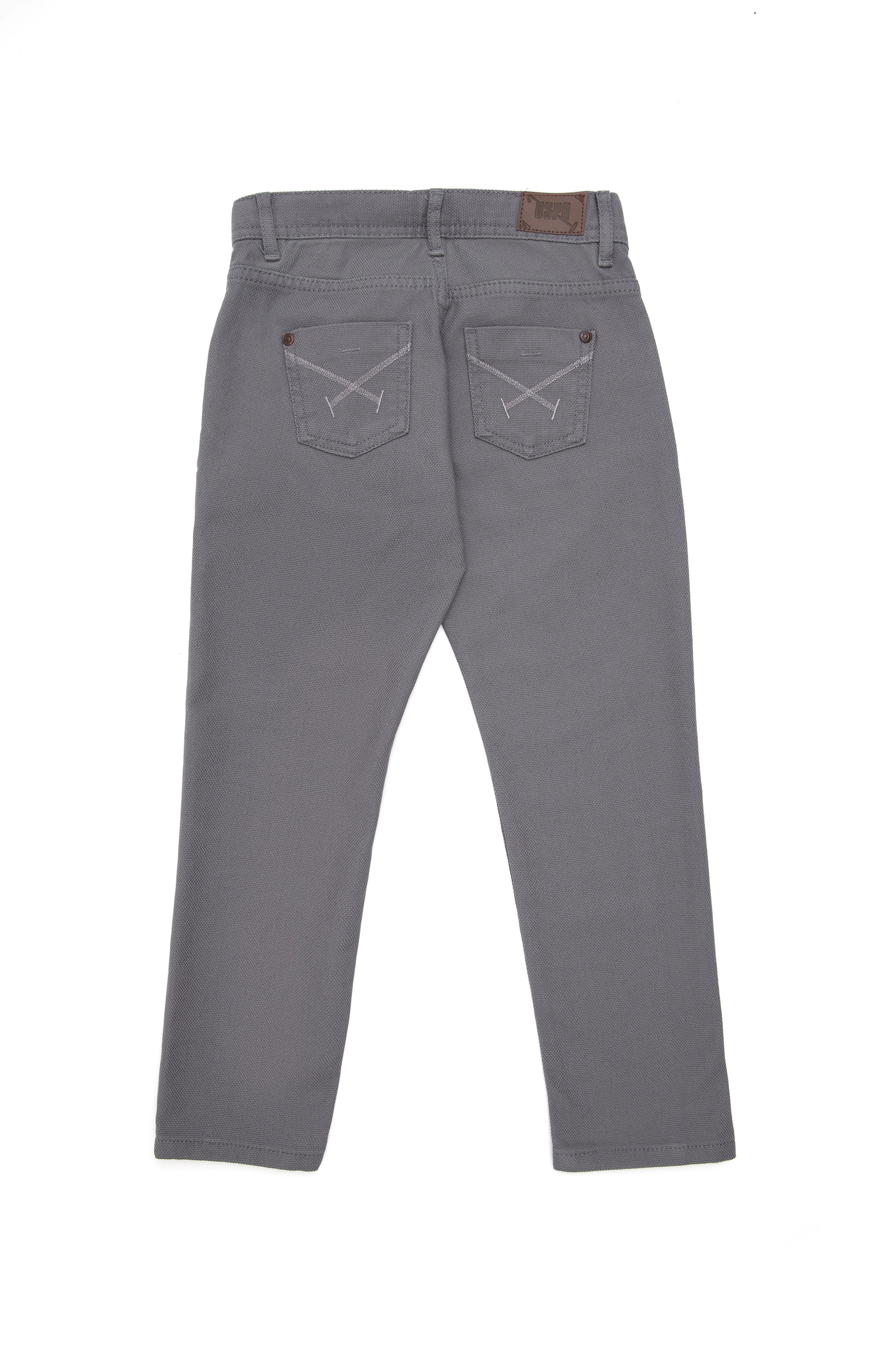 Erkek Çocuk Gri Kanvas Pantolon - Image 3