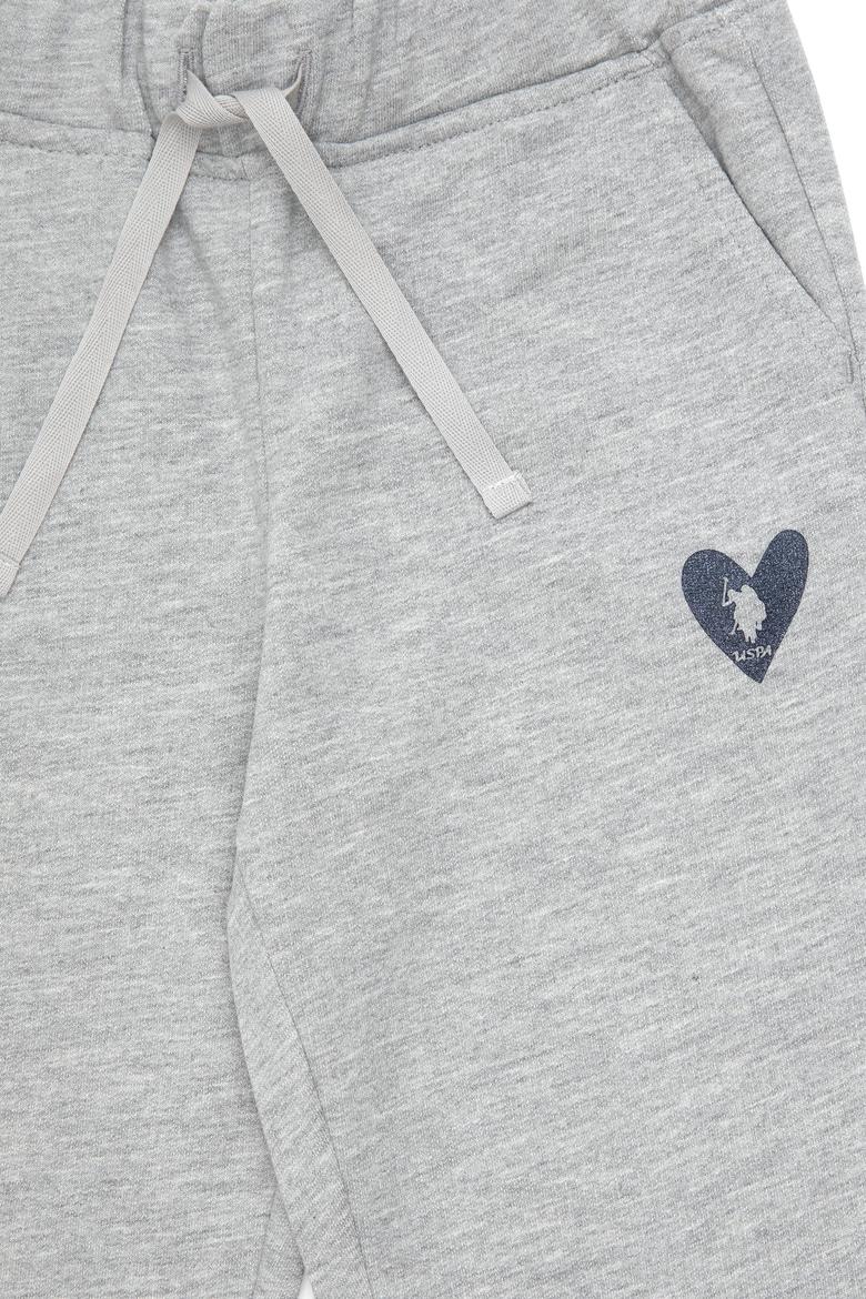 Kız Çocuk Açık Gri Melanj Eşofman Altı - 50296289050