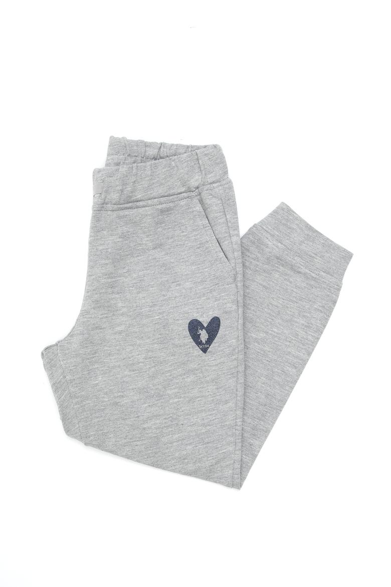 Kız Çocuk Açık Gri Melanj Eşofman Altı - 50296289050