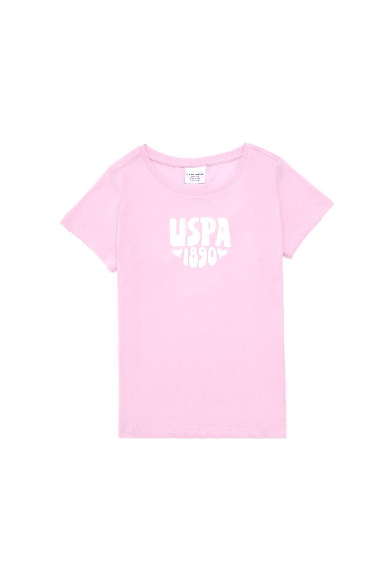 Kız Çocuk Pembe Basic Tişört - 50294756013