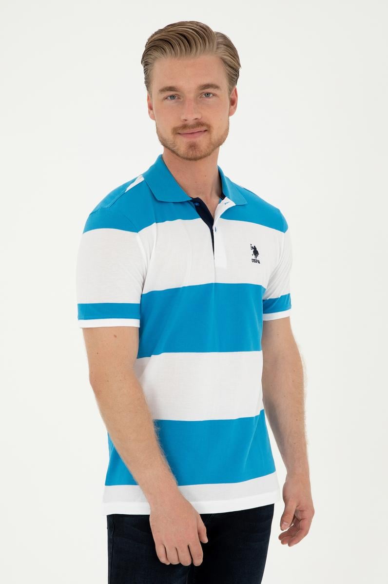 Erkek Regular Fit Polo Yaka Saks Tişört