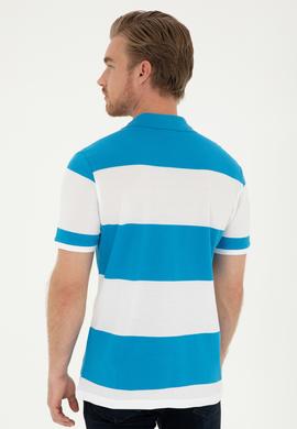 Erkek Regular Fit Polo Yaka Saks Tişört - 50281836009