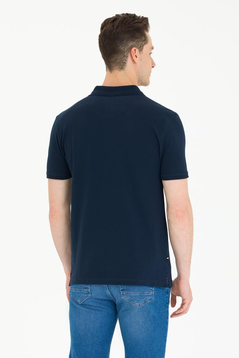 Erkek Koyu Lacivert Basic Tişört - 50245073154