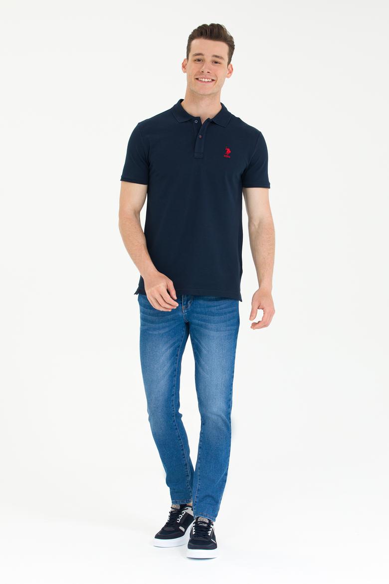 Erkek Koyu Lacivert Basic Tişört - 50245073154