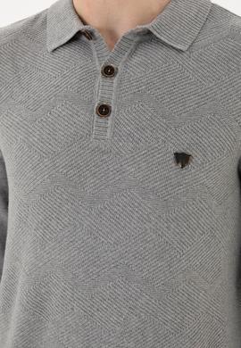 Erkek Gri Melanj Kazak - 50253695017