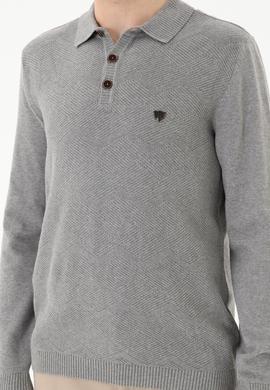 Erkek Gri Melanj Kazak - 50253695017