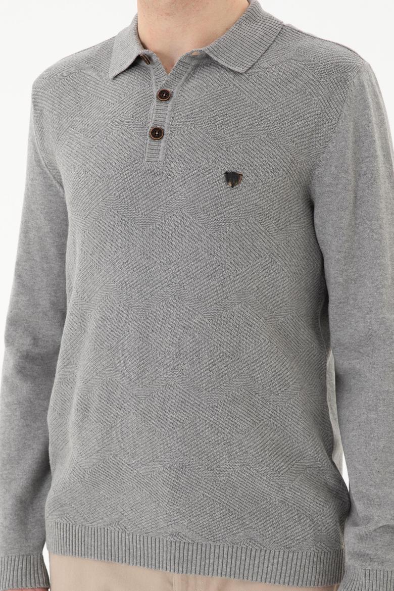 Erkek Gri Melanj Kazak - 50253695017