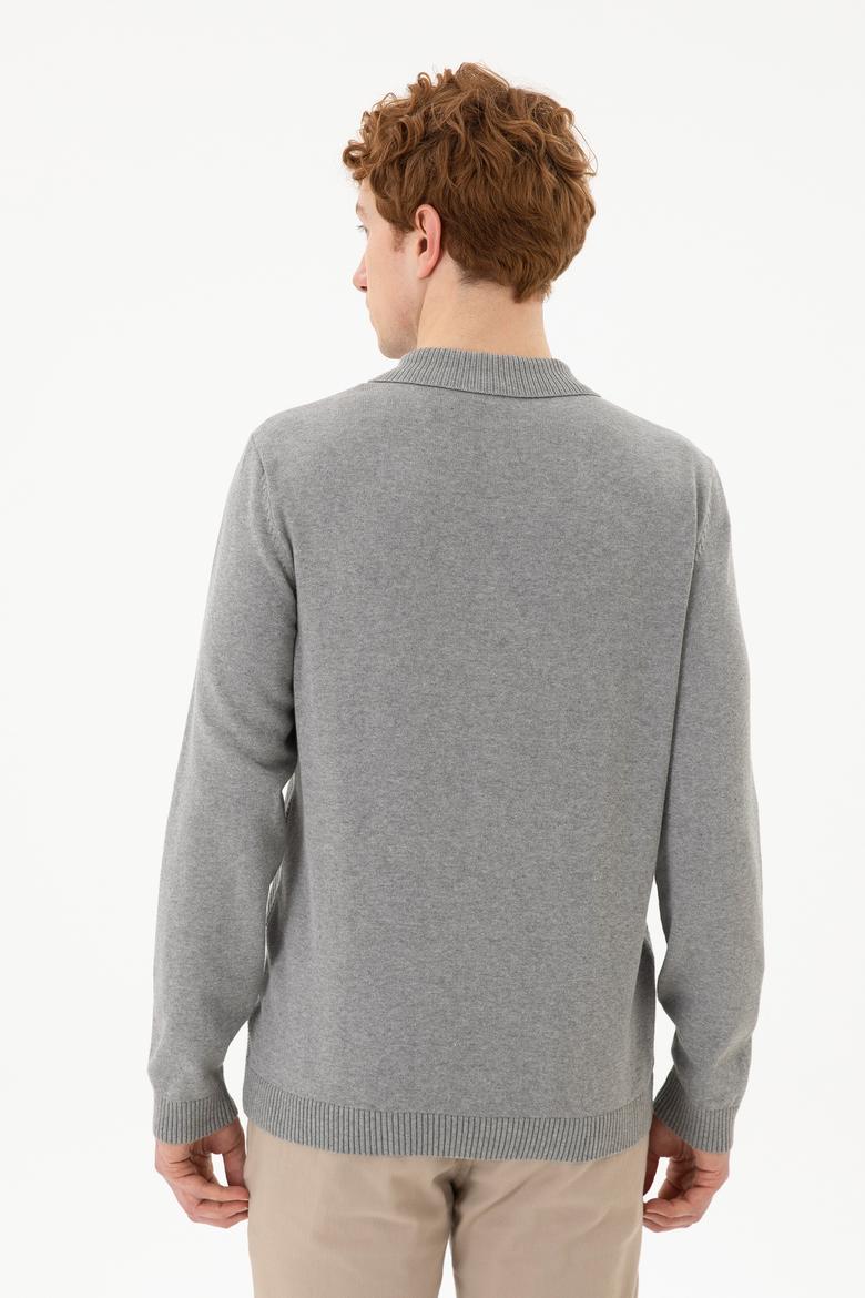 Erkek Gri Melanj Kazak - 50253695017