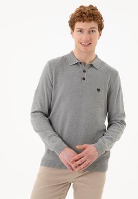 Erkek Gri Melanj Kazak - 50253695017