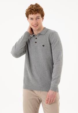 Erkek Gri Melanj Kazak - 50253695017