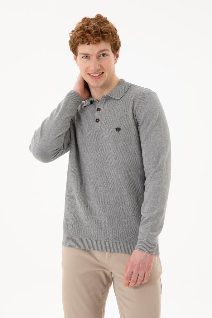 Erkek Gri Melanj Kazak