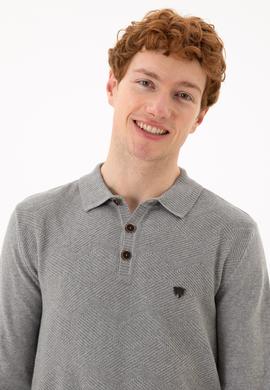 Erkek Gri Melanj Kazak - 50253695017