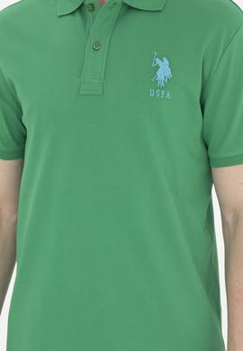 Erkek Yeşil Basic Tişört - 50263004053