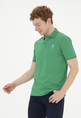 Erkek Yeşil Basic Tişört - 50263004053