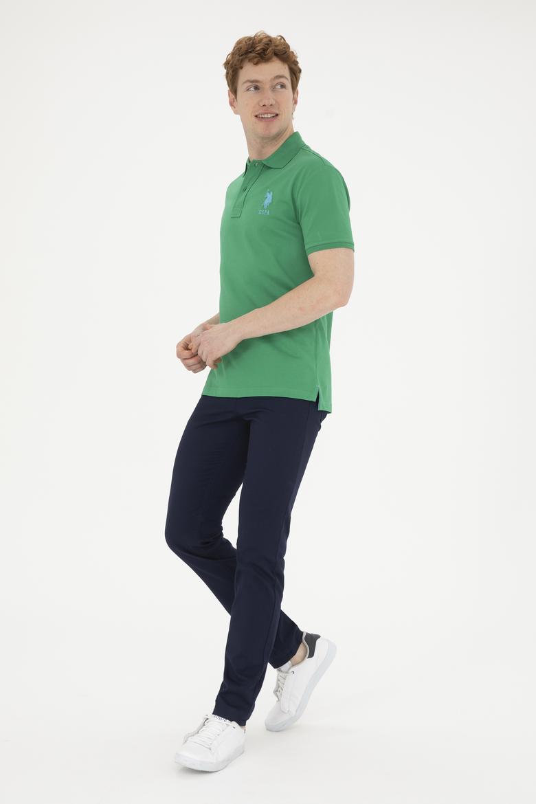 Erkek Yeşil Basic Tişört - 50263004053