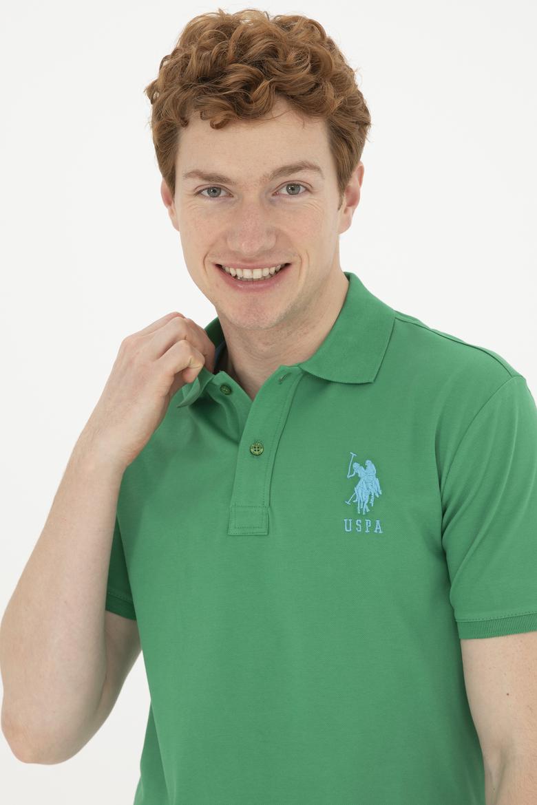 Erkek Yeşil Basic Tişört - 50263004053