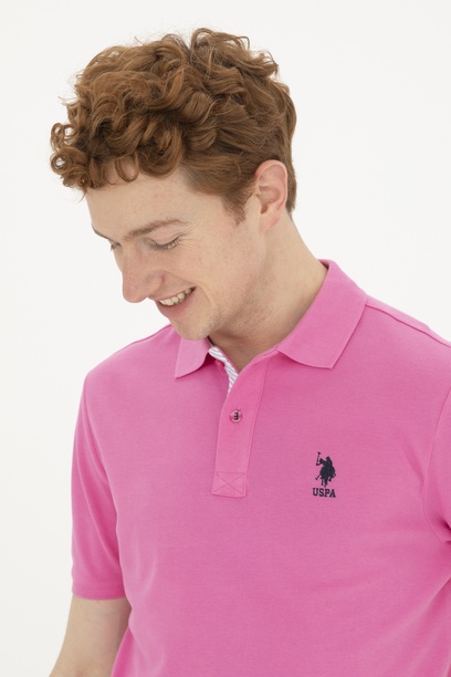 Erkek Pembe Basic Tişört