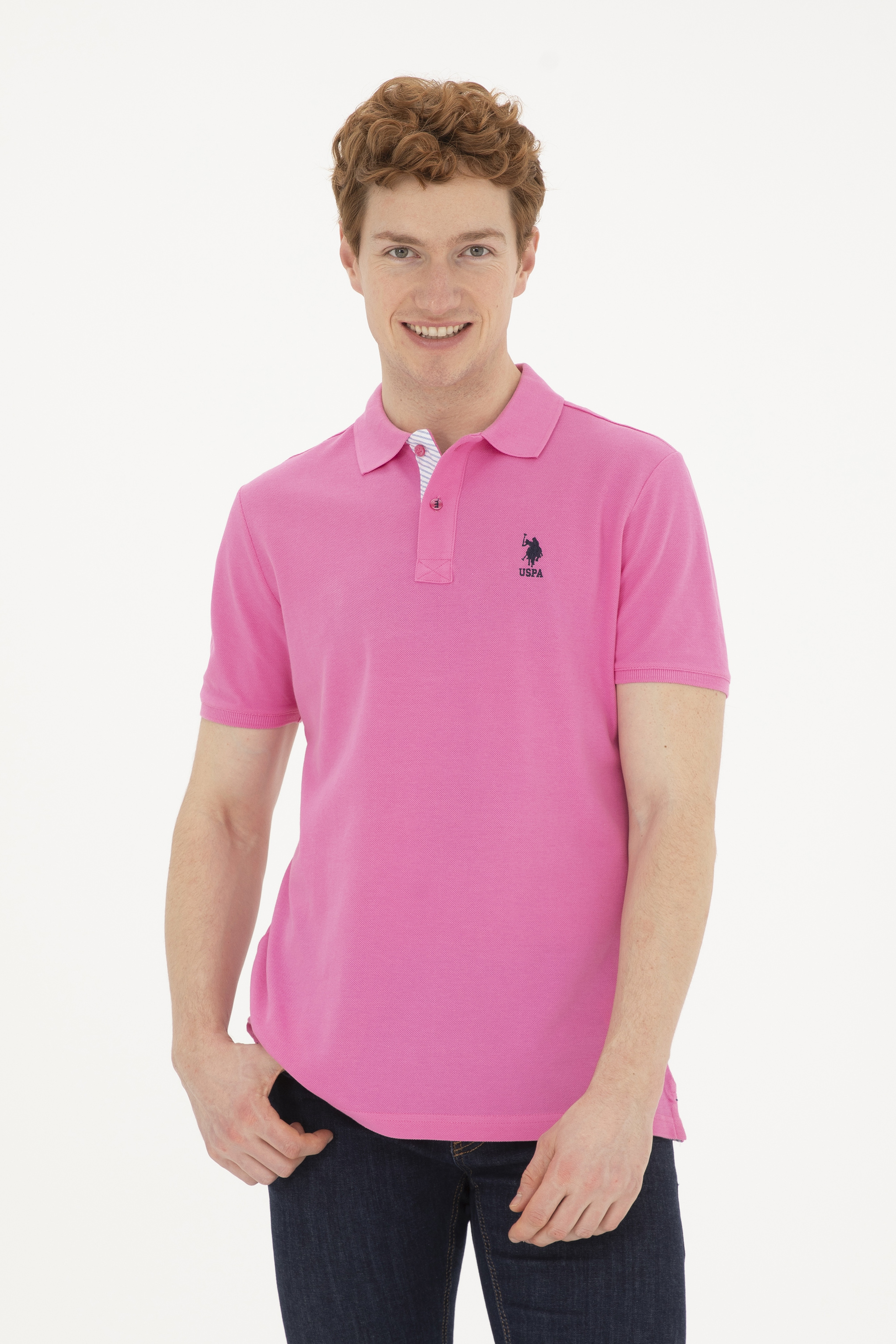 Erkek Pembe Basic Tişört - Image 1