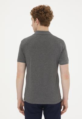 Erkek Antrasit Melanj Basic Tişört - 50263238489