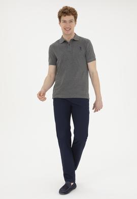 Erkek Antrasit Melanj Basic Tişört - 50263238489