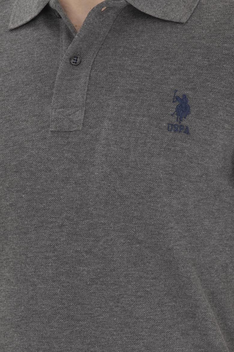 Erkek Antrasit Melanj Basic Tişört - 50263238489