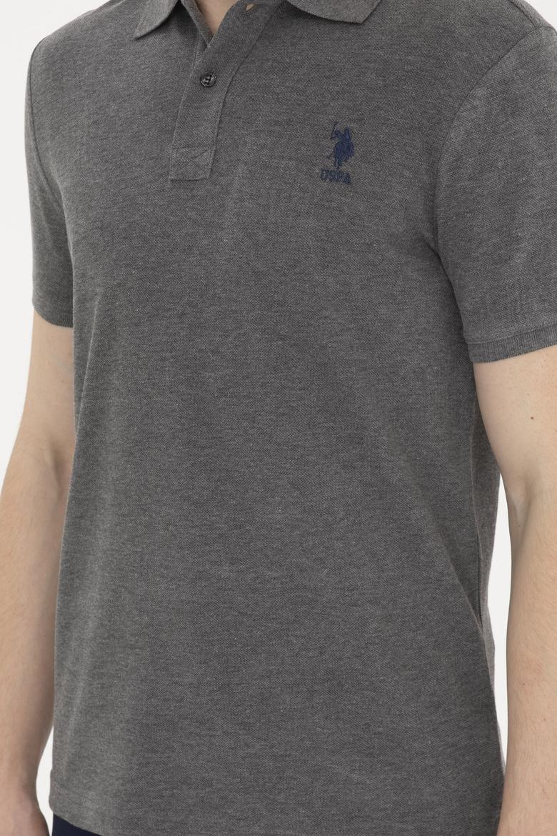 Erkek Antrasit Melanj Basic Tişört - 50263238489