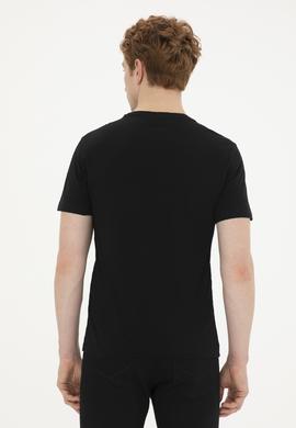 Erkek Siyah Basic Tişört - 50263324027