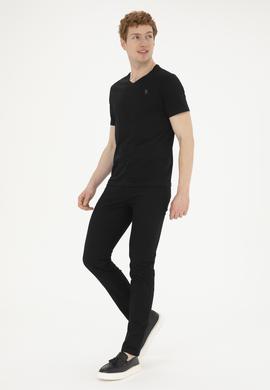 Erkek Siyah Basic Tişört - 50263324027