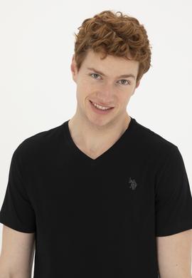 Erkek Siyah Basic Tişört - 50263324027